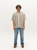 GABjens Over Resort Riga SS Shirt - Navy Stripe