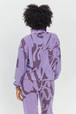 Mazine Danbury Half Fleece Zip Purple Haze Printed