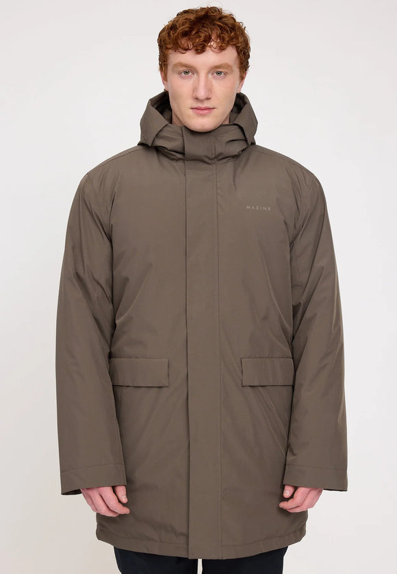 Mazine Padded Parka - Olive Brown