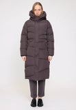 Mazine Waves Quilt Puffer Coat Eggplant Parka