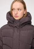 Mazine Waves Quilt Puffer Coat Eggplant Parka