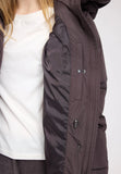 Mazine Waves Quilt Puffer Coat Eggplant Parka