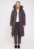 Mazine Waves Quilt Puffer Coat Eggplant Parka