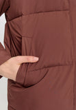 Mazine Over Sized Puffer Coat - Deep Mahogany