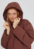 Mazine Over Sized Puffer Coat - Deep Mahogany
