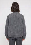 Mazine Damen Vegan Wool Bomber - Anthracite Melange