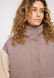 Mazine Fabric Blocking Jacke - Grey Brown Natural