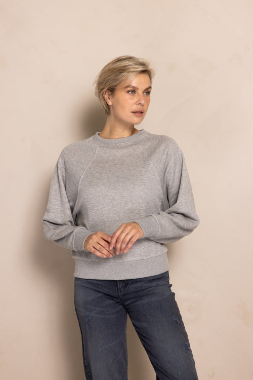 ZHRILL Damen Hellgrauer Sweatshirt - Zhritu  N216-N269