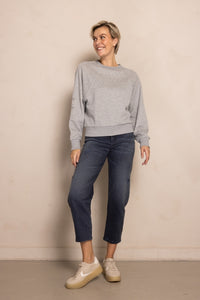 ZHRILL Damen Hellgrauer Sweatshirt - Zhritu  N216-N269