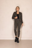 ZHRILL Damen Zhbetsy Blazer - Black Melange ZB117-N939