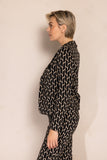 ZHRILL Damen Zhbetsy Blazer - Black Melange ZB117-N939