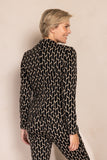 ZHRILL Damen Zhbetsy Blazer - Black Melange ZB117-N939