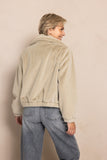 Zhrill Zhdara Damen Fell Jacke ZJ130-N888 Green Beige