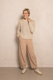 Zhrill Zhdora Damen Strickpullover ZK235-N3075 Taupe