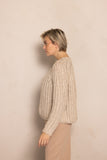 Zhrill Zhdora Damen Strickpullover ZK235-N3075 Taupe