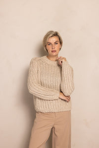Zhrill Zhdora Damen Strickpullover ZK235-N3075 Taupe