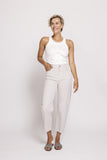 Zhrill Zhiza Iza Reqular Fit Damen Hose Hellgrau