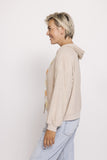 ZHRILL Zhxenia Xenia Damen Frottee Hoodie Sand