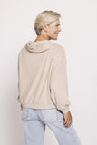 ZHRILL Zhxenia Xenia Damen Frottee Hoodie Sand