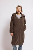 Zhrill Zhkartini Teddy Jacke lang Damen Braun