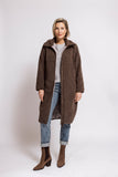 Zhrill Zhkartini Teddy Jacke lang Damen Braun