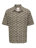 Only and Sons Onsjohnson Reg Kurzarm Hemd Jet Black
