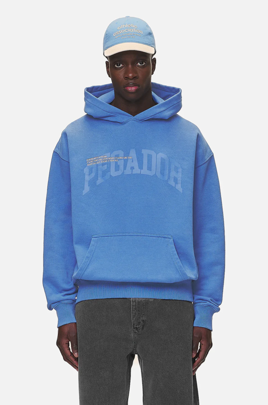 Pegador Gilford Oversized Hoodie Washed Retro Blue