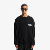 Pequs Mythic Chest Logo Sweater Black