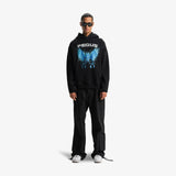 Pequs Blue Angel Graphic Hoodie Black