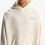 Pequs Back Logo Hoodie Whisper White