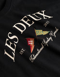 Les Deux Ivy League T-shirt - Black LDM101201