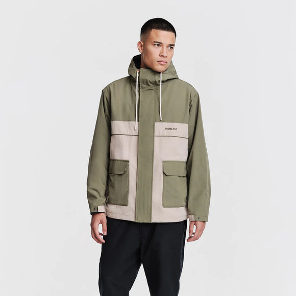 Parlez Banks Jacket - Olive Green