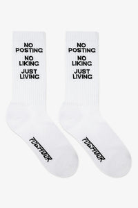 Pegador No Posting Socks White