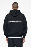 Pegador Colne Logo Oversized Sweat Jacket Black