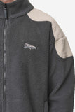 PEGADOR WILLETT MEN FLEECE JACKET ANTHRACITE LIGHT BEIGE