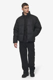 Pegador Sidan Velour Puffer Jacket Black Men - PEGADOR