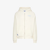 Pequs Back Logo Zip Hoodie Whisper White