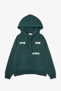 Pompeii Walk Emerald Boxy Hoodie - Men