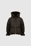 WITH BLACK WBLKYLIE REAL DOWN DAMEN JACKE DUNKEL BRAUN