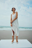 With Black WBLdordi Long Tank Dress Kleid Grau