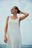 With Black WBLdordi Long Tank Dress Kleid Grau