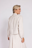 Zhrill Damen Overshirt Sand - Hemdjacke mit Brusttaschen
