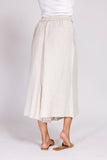 Zhrill ZHPALOMA Damen Hose Sand - Wide Leg Stoffhose mit Bindegürtel