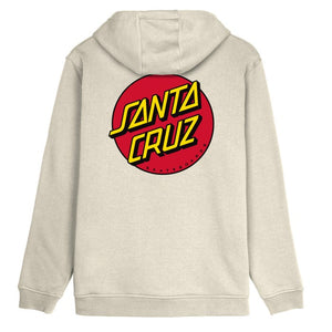 Santa Cruz Classic Dot Chest Hoodie Light Grey