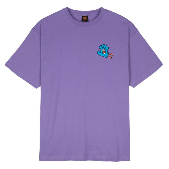 Santa Cruz Chisel Hand T-shirt Soft Purple