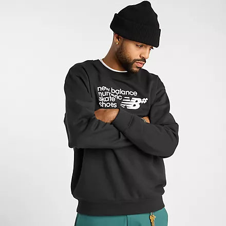 New Balance Numeric French Terry Crew Sweat - Black
