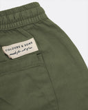 Colours & Sons Herren Linen Shorts Olive