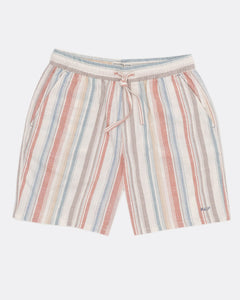 Colours & Sons Herren Linen Shorts Multicolour Stirpes