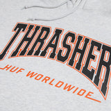 Huf x Thrasher Collaboration Bayview Hoodie Athletic Heather