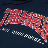 Huf x Thrasher Collaboration Bayview Hoodie Navy